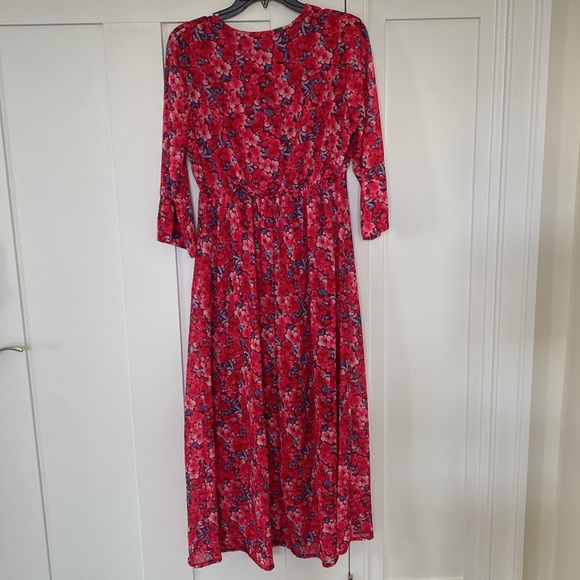 Pink Floral Print Dress by Pala D'oro. Size Small - Picture 9 of 16